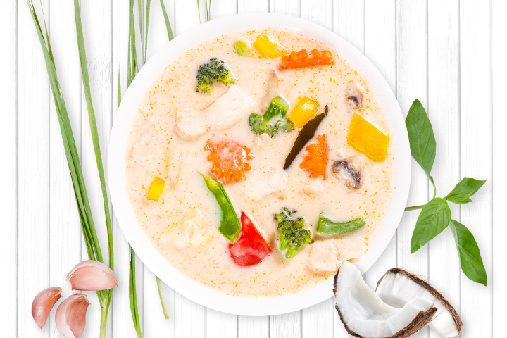Kokosnusssuppe mit Poulet - My Thai