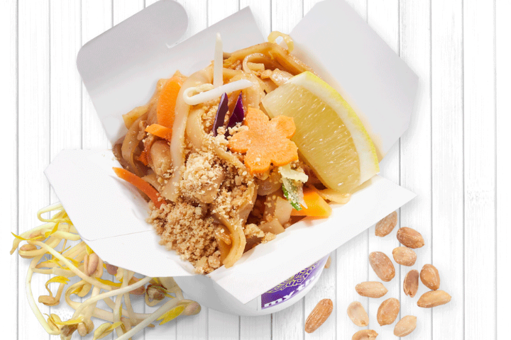 Pad Thai mit Gemüse und Sojasprossen - My Thai