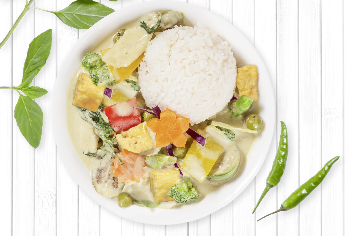 Grünes Curry mit Tofu - My Thai