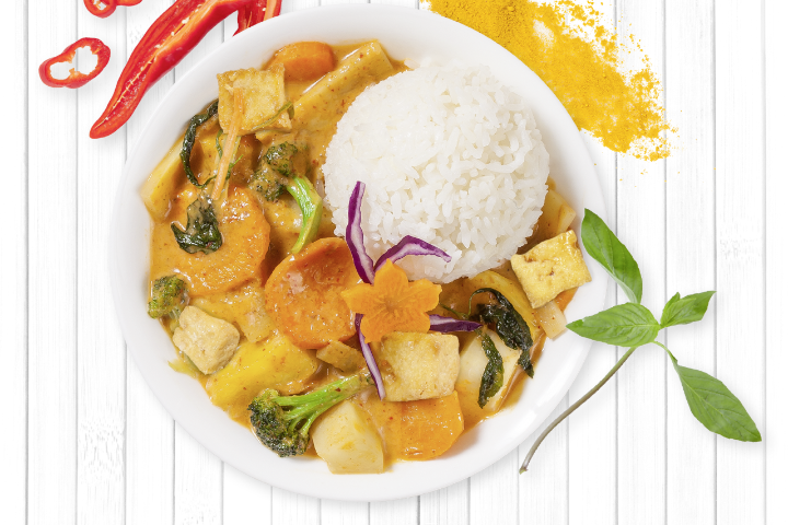 Rotes Curry mit Tofu - My Thai
