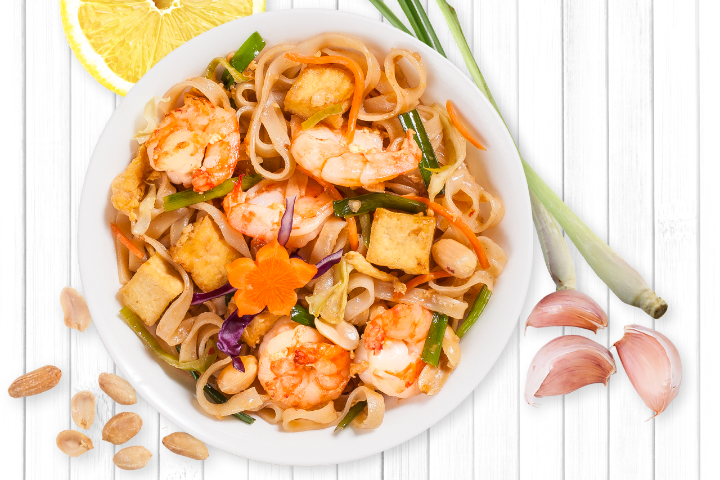 Pad Thai mit Shrimps - My Thai