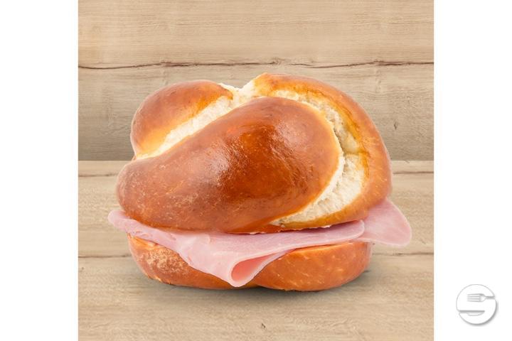 Laugenknopf mit Schinken - My Brezel
