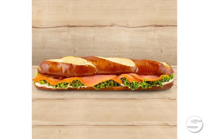 Laugenstange mit Lachs - My Brezel