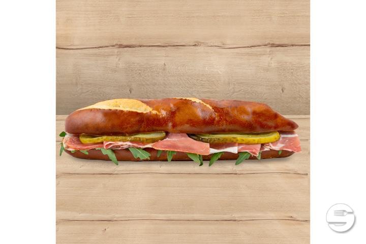 Laugenstange mit Rohschinken - My Brezel