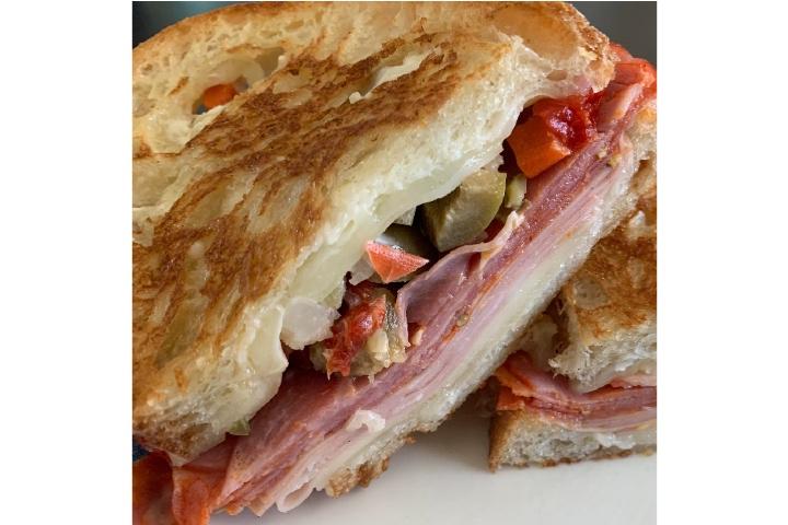 Yummy toasted Ciabatta Mortadella - Yummy!Express