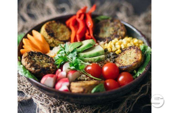 Bowl mit 3 Vegi Burgern - Yummy!Express Fusion