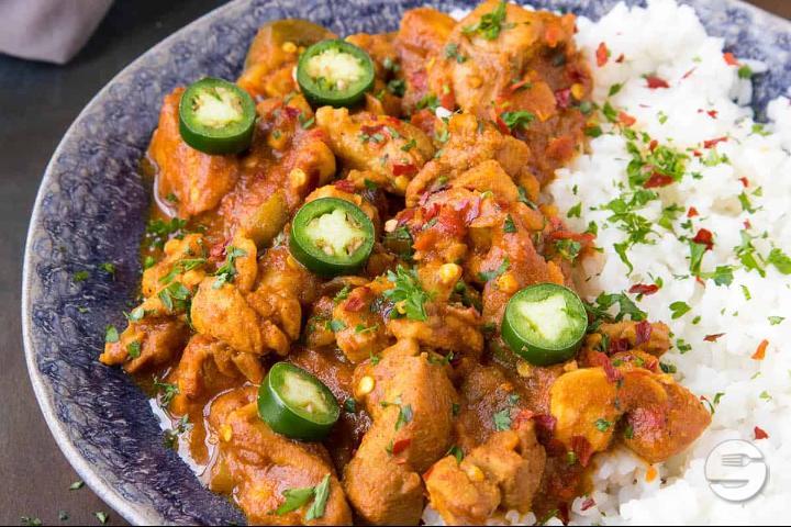 Chicken Vindaloo - Restaurant Mahi