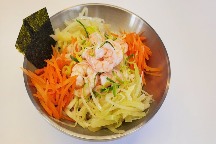 Nouilles Crevettes, vinaigrette à l'ail - Noodles Bar