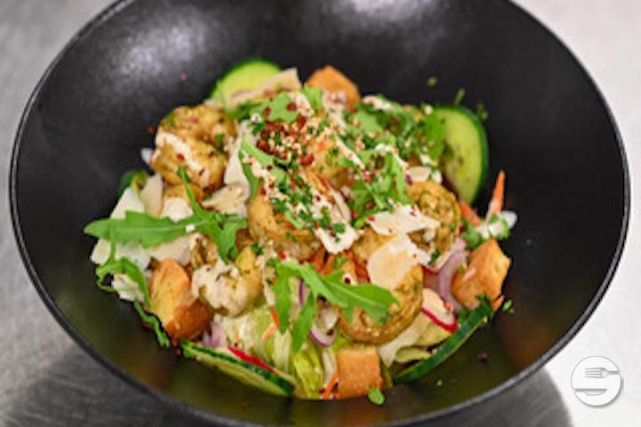 Shrimp Caesar Salad - Lucky Brothers