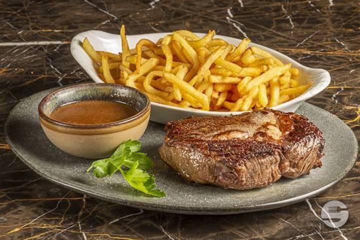 Rib Steak with Morel Sauce - Lucky Brothers