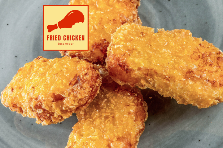 5 Crunchy Nuggets und gemischter Salat an Hausdressing - Kitchen Reunion