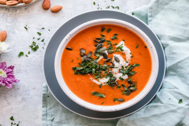 Pumpkin cream soup - Löwen Weiningen