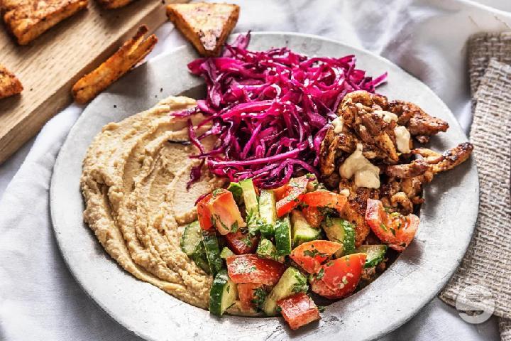 Chawarama Chicken Plate - Beyrouth Night
