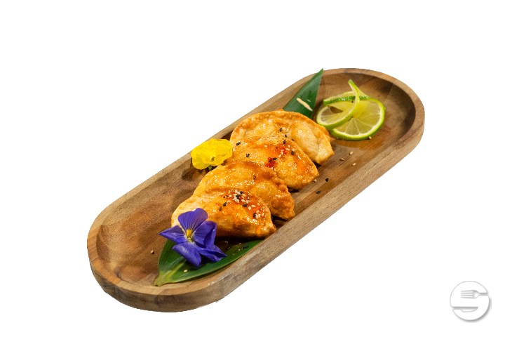 Crispy Chicken Vegetable Ravioli - Level Sushi Zug
