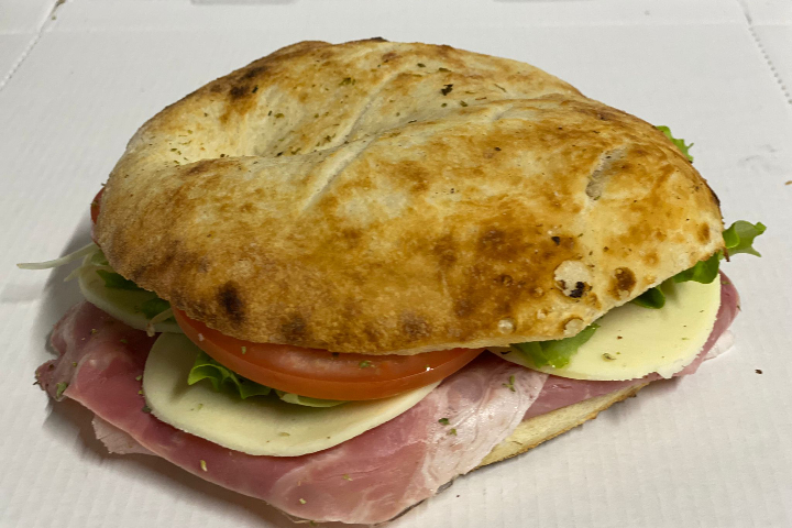 Focaccia Cooked Ham - Pizza Style