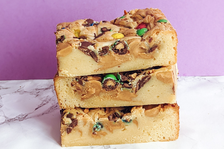 Blondies Peanut Butter & Chocolate Chips - Brookies.ch
