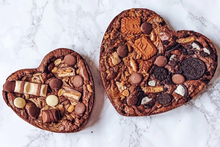 Brownies Heart - 3 personnes - Brookies.ch