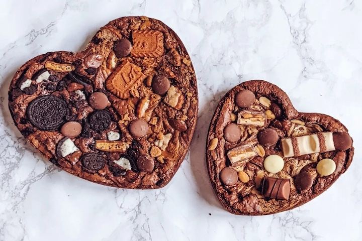 Brownies Heart - 6 personnes - Brookies.ch