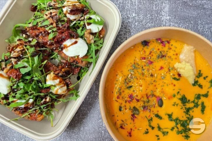 Sweet Potato Soup with Coriander and Cumin - Soup'er Tartine