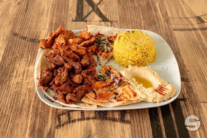 Mixed Chawarma Plate - Fleurs de Beyrouth