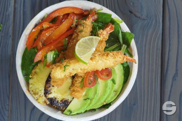 Shrimp Tempura Salad - Maison Ariana