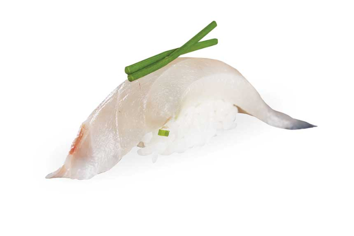 Sea Bream and Chive Sushi - MoshiMoshi