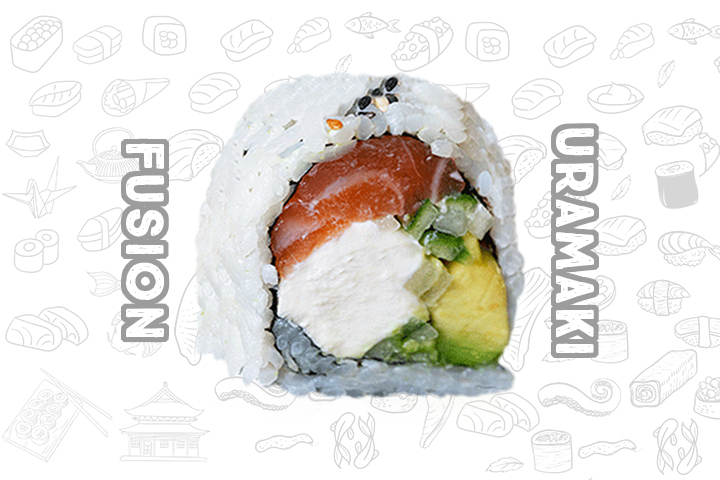 FR11 Salmon Philadelphia XXL (8 Pieces) - Fusion Uramaki