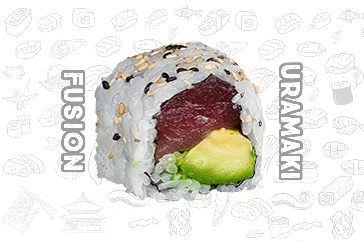 FR4 Tuna & Avocado (8 Pieces) - Fusion Uramaki