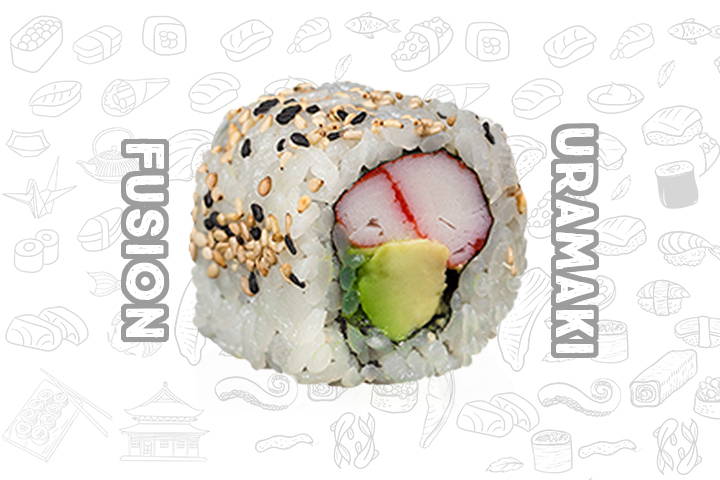 FR5 Crab & Avocado (8 Pieces) - Fusion Uramaki