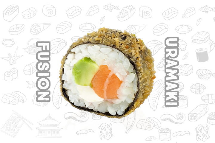 FU2 Crispy Salmon Tempura (5 Pieces) - Fusion Uramaki
