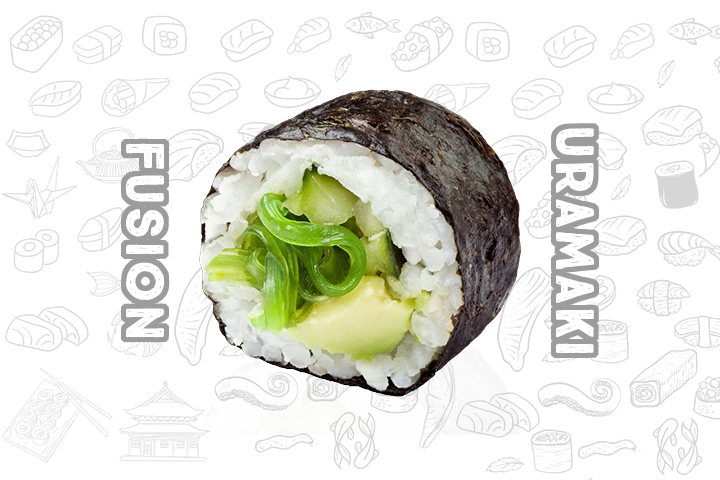FU6 Futomaki Vegetarian (5 Pieces) - Fusion Uramaki