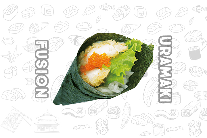 TE5 Ebi Fry Temaki (1 Piece) - Fusion Uramaki
