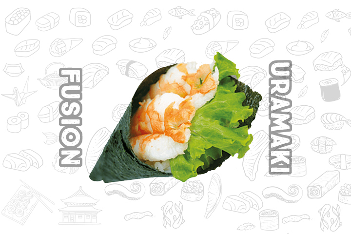 TE4 Shrimp Temaki (1 Piece) - Fusion Uramaki