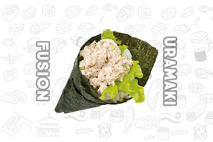 TE3 Cooked Tuna Temaki (1 Piece) - Fusion Uramaki
