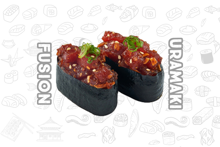 N8 Spicy Tuna Tartare (2 Pieces) - Fusion Uramaki