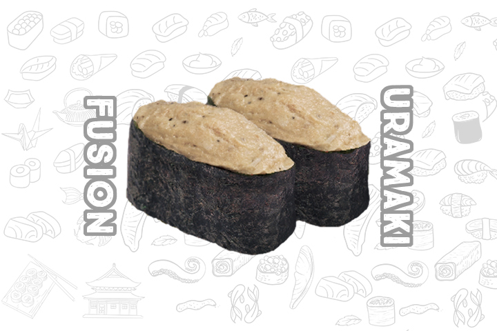 N12 Cooked Tuna (2 Pieces) - Fusion Uramaki