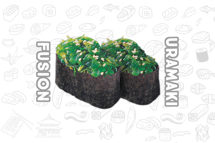N16 Hiyashi Wakame (2 Pieces) - Fusion Uramaki