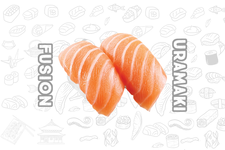 N2 Salmon (2 Pieces) - Fusion Uramaki