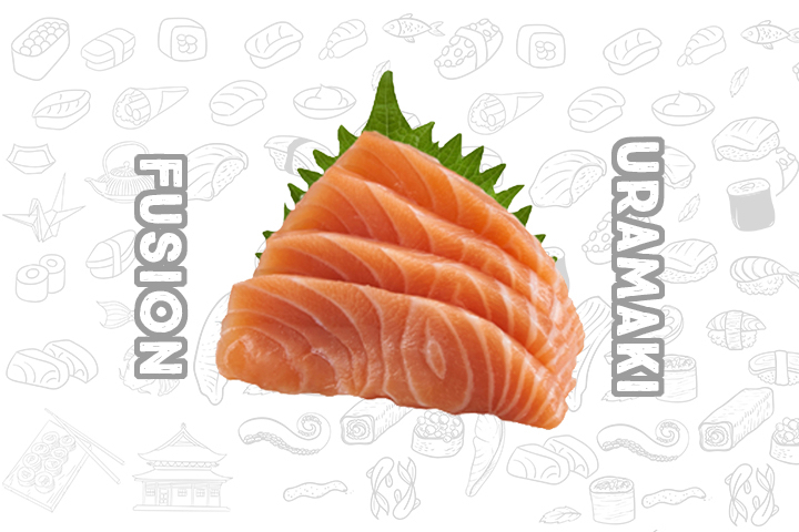 SH3 Sashimi je Saumon (4 Pièces) - Fusion Uramaki