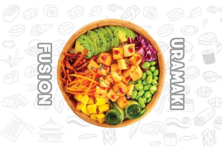 P4 Tofu Poke - Fusion Uramaki