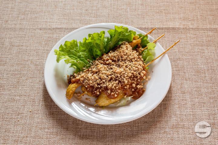10A. Brochettes de Poulet Saté - Yong He Café du Rondeau