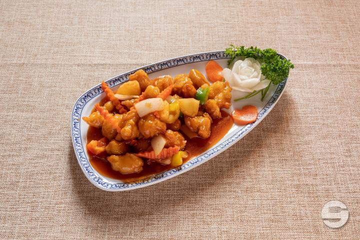 31. Poulet à la Sauce Aigre-Douce - Yong He Café du Rondeau