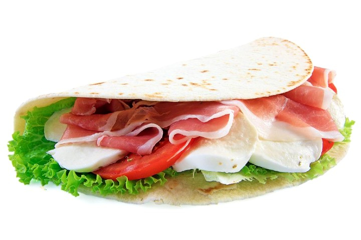 Piadina Cooked Ham & Cheese - Kebab& Tacos - Galleria del Gusto