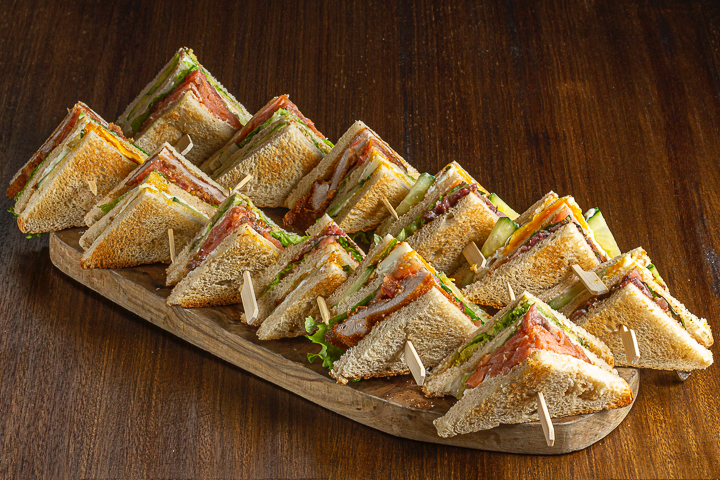 Mini Club Sandwiches VEGIE (12 pc.) - Blaqk Business