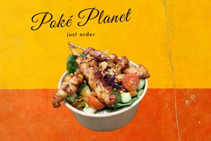 Poke Bowl Satay Spiessli - Poke Planet - Bern