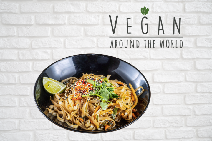 Pad Thai mit Gemüse - Vegan Around The World - Bern