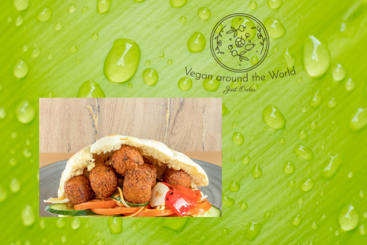 Pita mit Falafel - Vegan Around The World - Bern