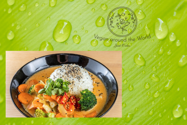 Rotes Curry mit Gemüse - Vegan Around The World - Bern
