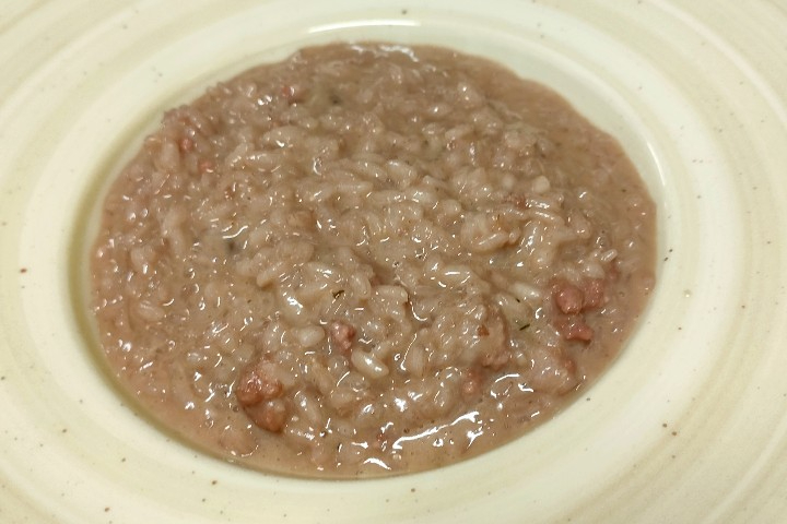 Risotto al Merlot e Luganega - Osteria Calprino