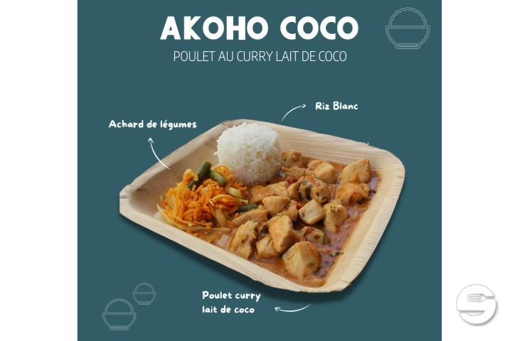 Poulet curry au lait de coco - Tsaky